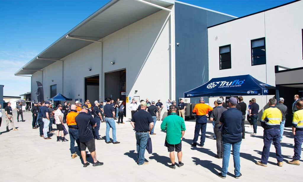 Guests at Aquaflo Hire's Qld open day